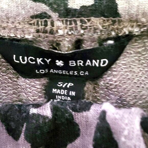 Lucky Brand Gray & Black Leopard Print Super Soft Comfy Lounging Joggers - Picture 8 of 11